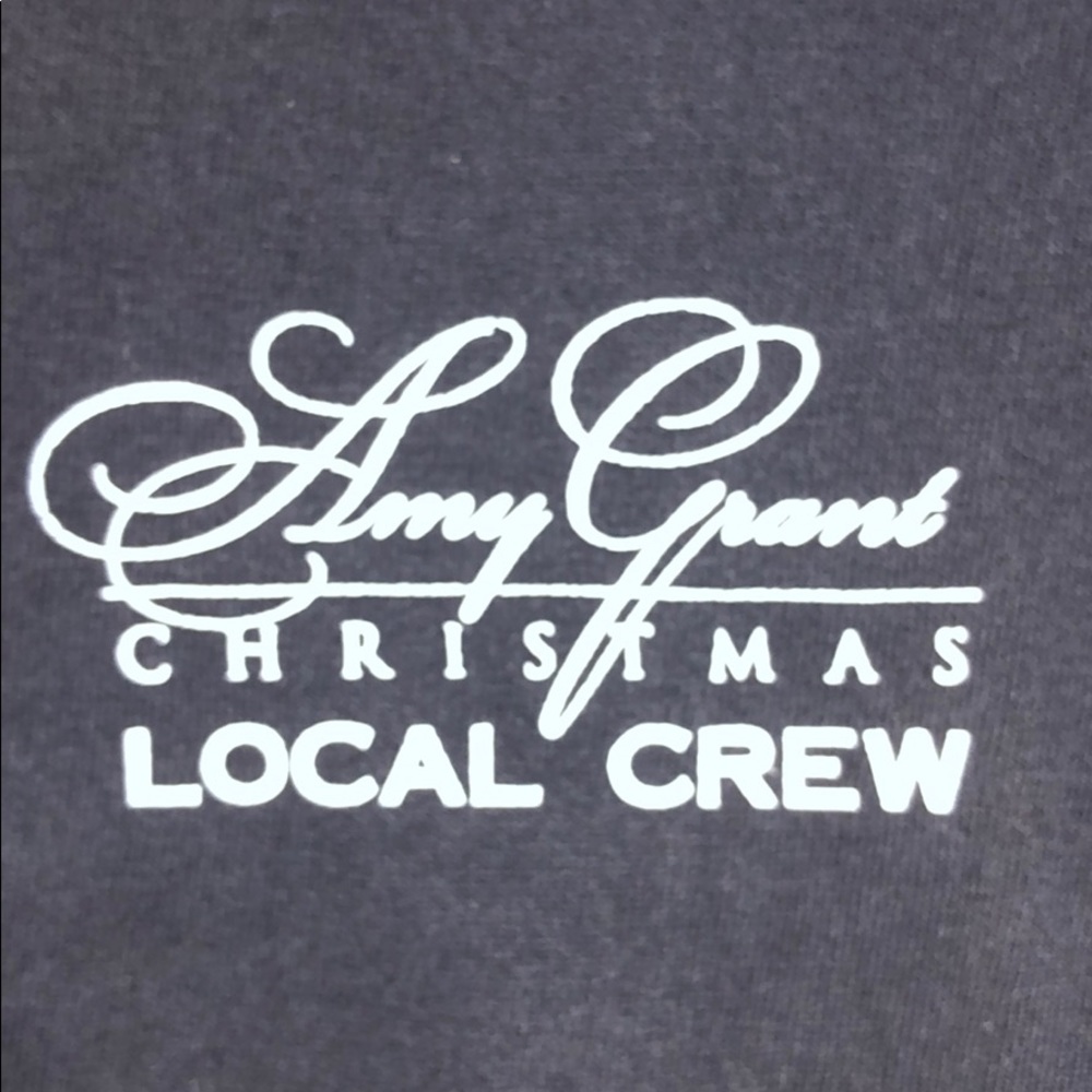 Amy Grant Christmas Tour Local Crew T Shirt XL
